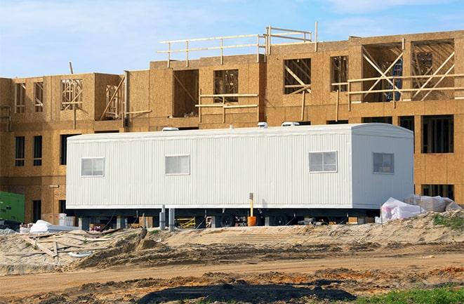 office trailers and equipment rental at a construction site in Sonoma CA